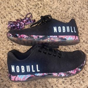 Nobull Midnight Palm Trainers Shoes womens 8.5 , mens 7 great condition